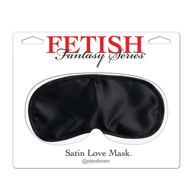 Fetish Fantasy - Satin Love Mask Black. Mięciutka opaska na oczy.