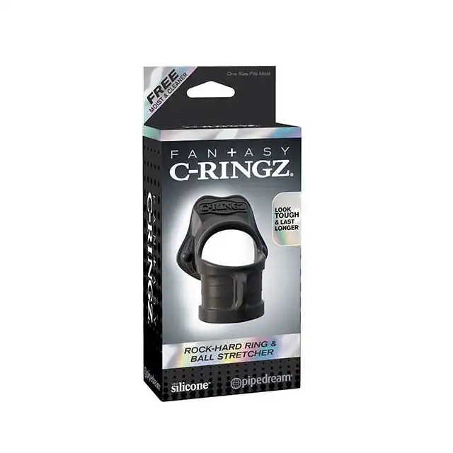 Fantasy C-Ringz - Rock-Hard Ring&amp;Ball Stretcher. Ring na jadra i penisa. Silikon medyczny.