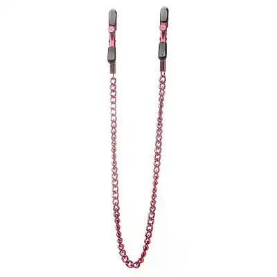 Ouch! - Adjustable Nipple Clamps. Czerwone klamerki na sutki.