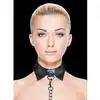 Ouch! - Exlusive Collar Black. Elegancki kołnierzyk ze smyczą.