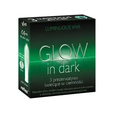 Luminous Viva - Glow in dark. Prezerwatywy świecące w ciemności.