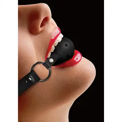 Ouch! - Ball Gag. Knebel z dziurkami do swobodnego oddychania.