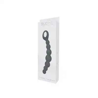 Silicone - Caterpill-Ass Black - Koraliki Analne.