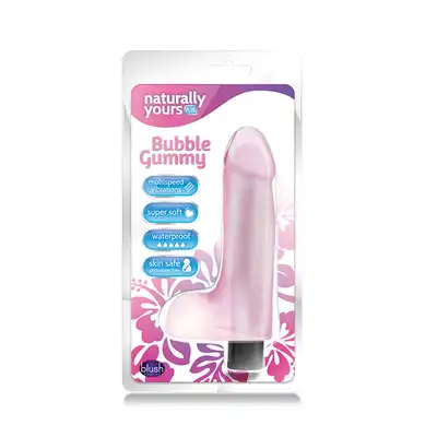 Wibrator-NATURALLY YOURS BUBBLE GUMMY PINK