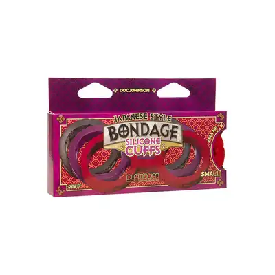 Kajdanki-Bondage Silicone Cuffs Small