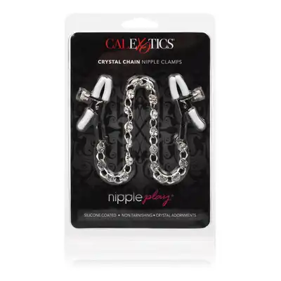 Stymulator-Crystal Chain Nipple Clamps