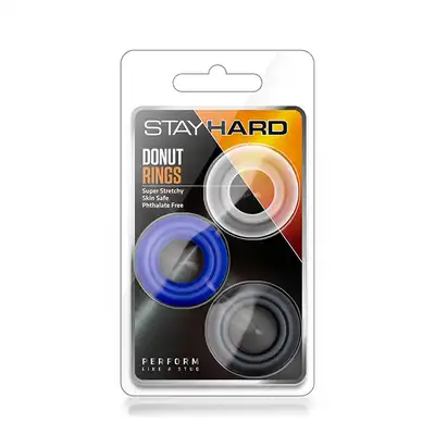 Zestaw-STAY HARD DONUT RINGS ASSORTED