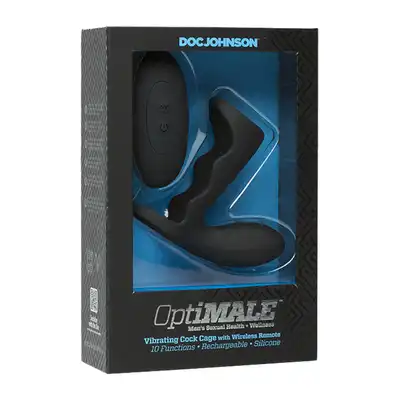 Pierścień-Vibrating Cock Cage w Remote