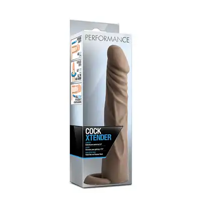 Stymulator-PERFORMANCE COCK XTENDER BROWN