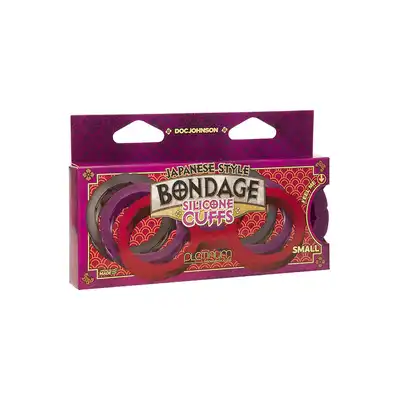 Kajdanki-Bondage Silicone Cuffs Small