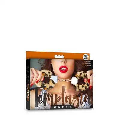 Kajdanki-TEMPTASIA CUFFS LEOPARD