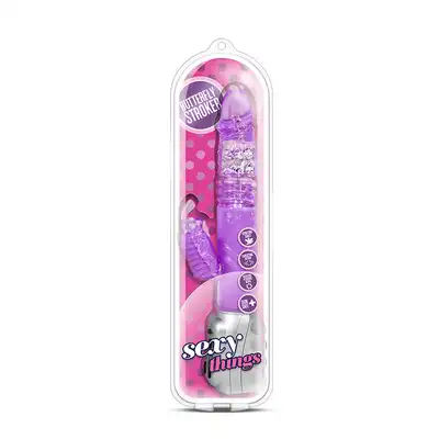 Wibrator-SEXY THINGS BUTTERFLY STROKER PURPLE