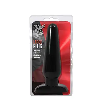 Plug-HARD STEEL LARGE PLUG BLACK