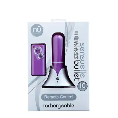 Wibrator-NU SENSUELLE REMOTE WIRELESS BULLET PURP