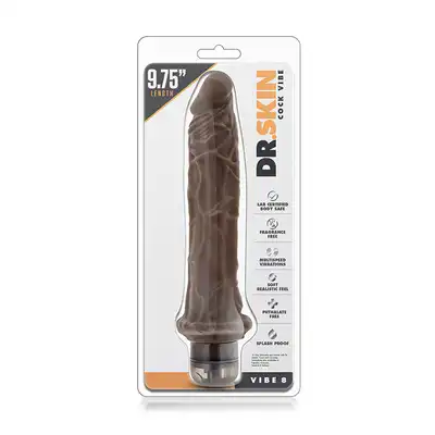 Wibrator-DR. SKIN COCK VIBE 8 CHOCOLATE