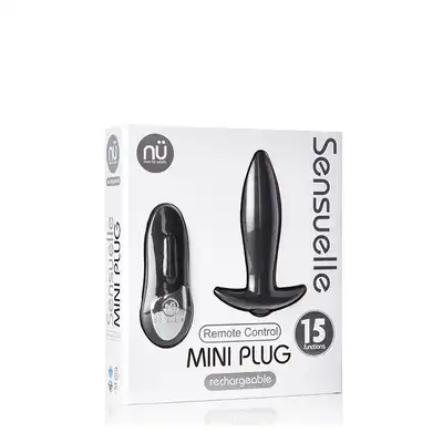 Plug/vibr-NU SENSUELLE REMOTE CONTROL MINI PLUG BL