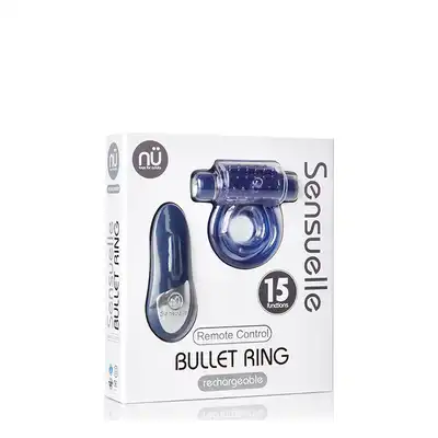 Pierścień-NU SENSUELLE REMOTE BULLET COCKRING BLUE