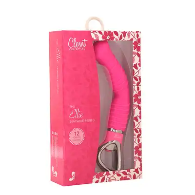 Wibrator-ELLIE BENDABLE RIBBED PINK