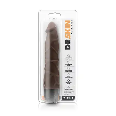 Wibrator-DR. SKIN COCK VIBE 1, CHOCOLATE