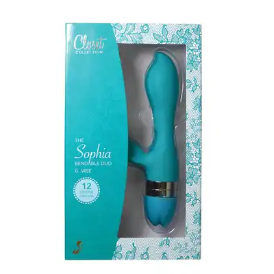 Wibrator-SOPHIA BENDABLE DUO G. VIBE TURQUOISE