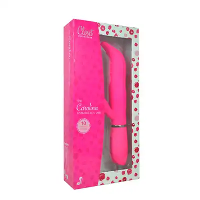 Wibrator-THE CAROLINA ROTATING DUAL VIBE PINK
