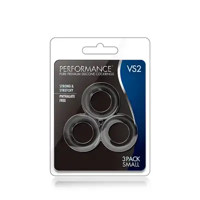 Pierścień-PERFORMANCE VS2 COCK RINGS SMALL BLACK