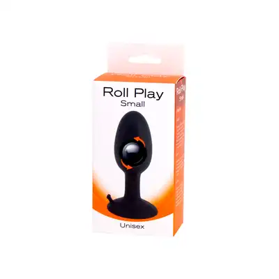 Plug-Roll Play Small. Mały Korek Analny z Wibrującą Kulką. 