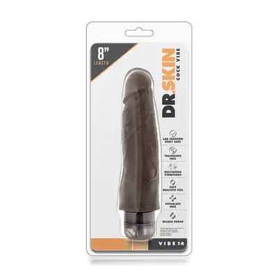 Wibrator-DR. SKIN COCK VIBE 14 CHOCOLATE