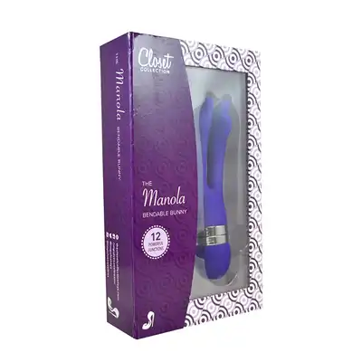 Stymulator-MANOLA BENDABLE BUNNY PURPLE