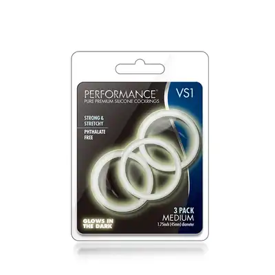 Pierścień-PERFORMANCE VS1 COCK RINGS MEDIUM WHITE
