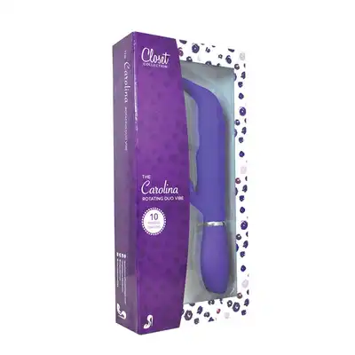 Wibrator-THE CAROLINA ROTATING DUAL VIBE PURPLE
