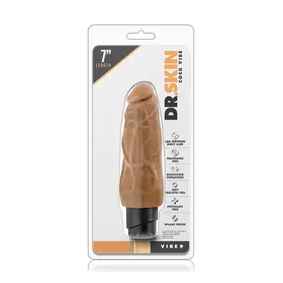 Wibrator-DR. SKIN COCK VIBE 9 MOCHA