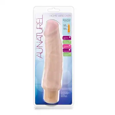 Au Naturel - Home Wrecker Beige. Realistyczny wibrator o funkcji regulowanych wibracji, satysfakcja i komfort