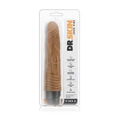Wibrator-DR. SKIN COCK VIBE 2 MOCHA