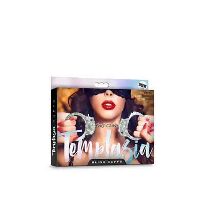 Kajdanki-TEMPTASIA BLING CUFFS SILVER