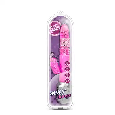 Wibrator-SEXY THINGS BUTTERFLY STROKER PINK