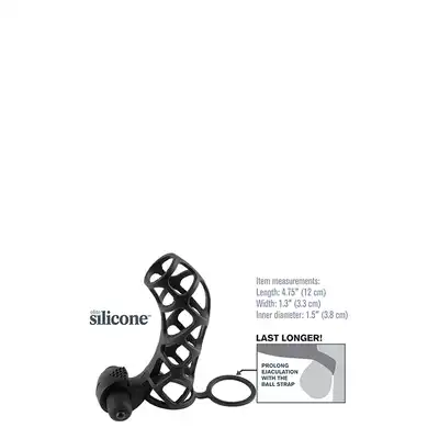 X-Tensions - Extreme Silicone Power Cage. Intensywna stymulacja.Mocne wibracje