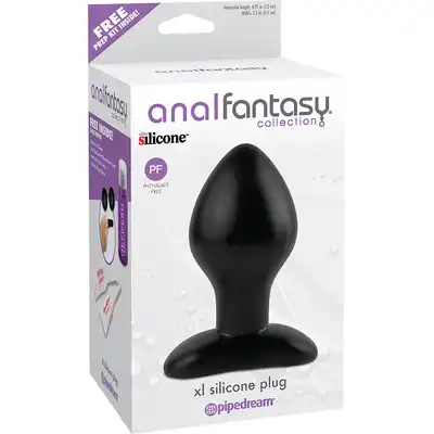 Plug-ANAL FANTASY XL SILICONE PLUG BLACK