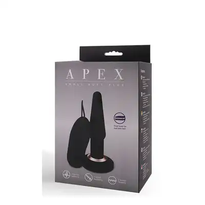 Plug/vibr-APEX BUTT PLUG SMALL BLACK