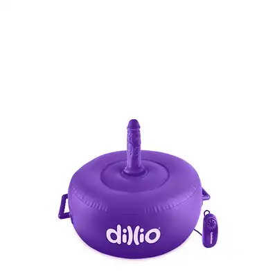 Masażery-DILLIO VIBRATING INFLATABLE HOT SEAT