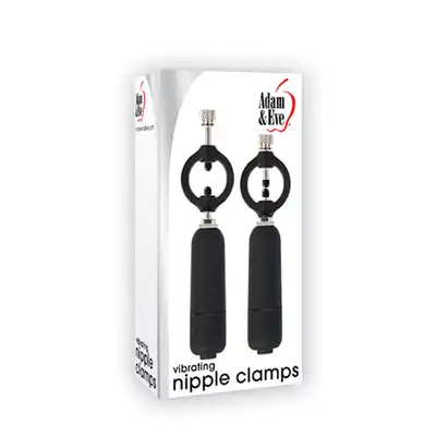Stymulator-A&amp;E VIBRATING NIPPLE CLAMPS BLACK