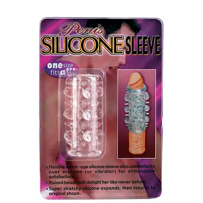 Seven Creations - Silicone Sleeve. Elastyczna nakładka na penisa w formie rękawa z wypustkami. Mocna stymulacja 