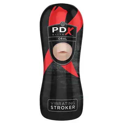 Masturbator-PDX ELITE VIBRATING STROKER ORAL