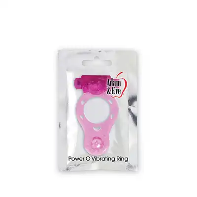 Pierścień-A&amp;E POWER O VIBRATING COCK RING PINK