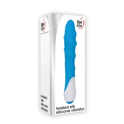 Wibrator-A&amp;E TWISTED SILK VIBRATOR BLUE