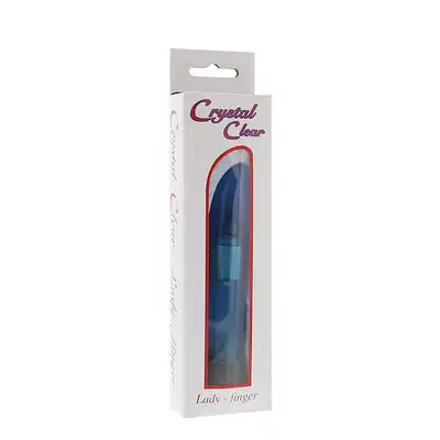 Wibrator-LADY FINGER VIBRATOR CLEAR BLUE
