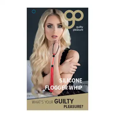 Pejcz-GP SILICONE FLOGGER WHIP RED