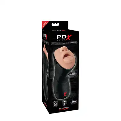 Masturbator-PDX ELITE DEEP THROAT VIBRATING STROKER