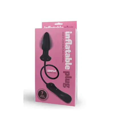 Plug/vibr-INFLATABLE PLUG BLACK