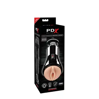 Masturbator-PDX ELITE COCK COMPRESSOR VIBR STROKER